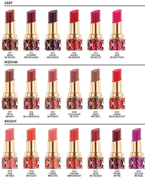 ysl lip stick|ysl lipstick color chart.